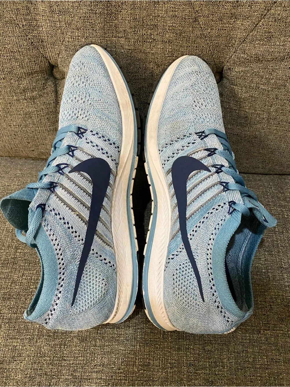 Nike Zoom Flyknit Streak Blue Sneakers Men’s Size 11.5